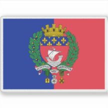 Flaggan för Paris, Frankrike