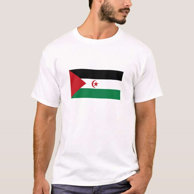 Flaggan för Sahrawiska arabiska demokratiska repub T Shirt (Framsida)