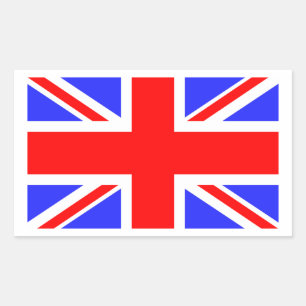 Flaggan för Storbritannien Rektangulärt Klistermärke