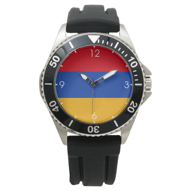 Flaggan i Armenien Armbandsur (Framsida)