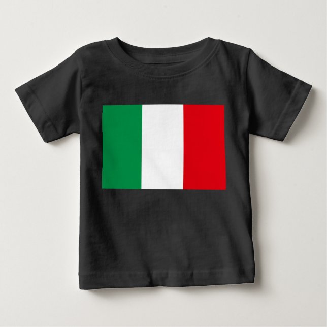 Flaggan i Italien T Shirt (Framsida)
