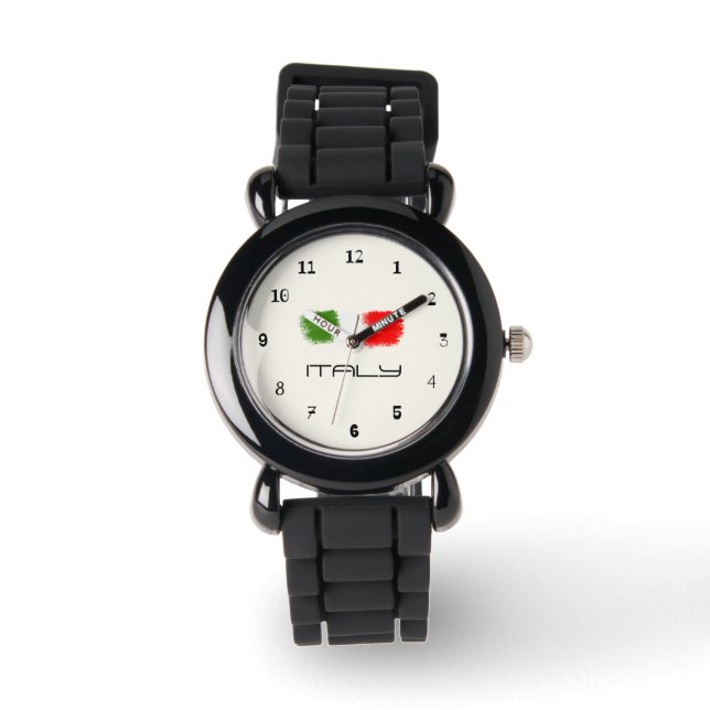 Flaggan Italien Armbandsur (Framsida)