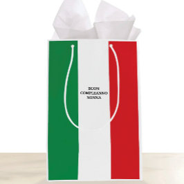 Flaggan Italien Grattis på födelsedagen eller Anpa