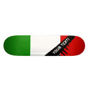 Flaggan Italien Mini Skateboard Bräda 18,5 Cm