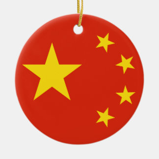 FlaggaPeople's Republic of China för china Julgransprydnad Keramik