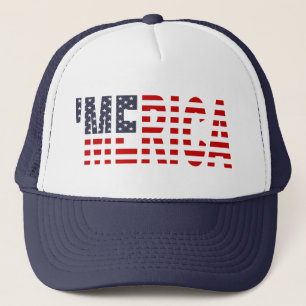 'Flaggatruckerkeps för MERICA US (original-blått Truckerkeps