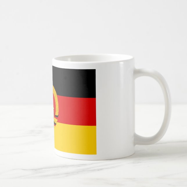 Flagge der DDR - flagga av GDREN (East Germany) Kaffemugg (Höger)
