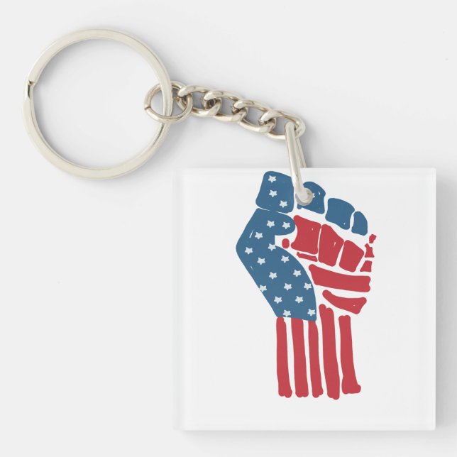 Flagge USA auf einer angehobenen geballten Faust  (Framsidan)