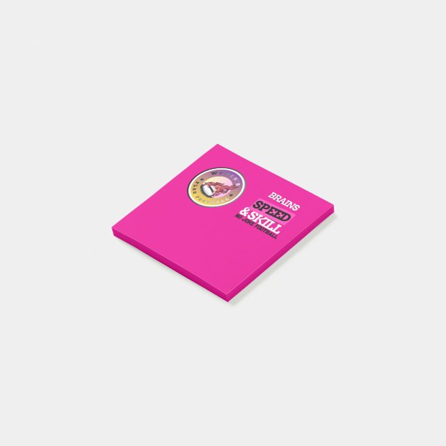 Flaggfotbollshysteri Post-it Block (Vinklad)