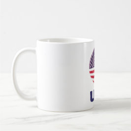 Flaggfotbollslandslag USA Fotbollsentusiastpresent Kaffemugg