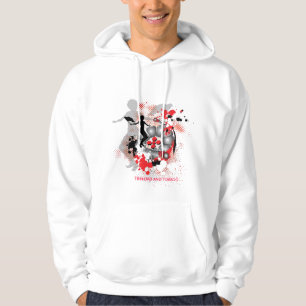 flaggkvinna/panodie sweatshirt med luva