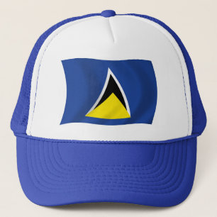 Flaggmössa för Saint Lucia Truckerkeps