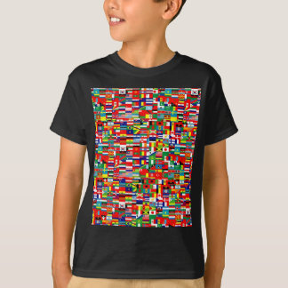 FLAGGOR AV den utskrivavna VÄRLDEN - bekläda och Tee Shirt