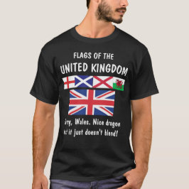 Flaggor av Förenade kungariket… ledsna Wales! Tee