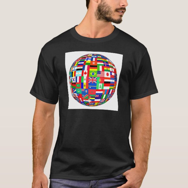 FLAGGOR AV JORDKLOTET T-SHIRT (Framsida)