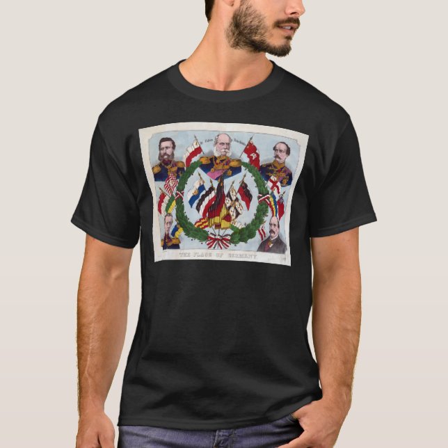Flaggor av Tysklandet Tee Shirt (Framsida)