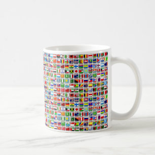 Flaggor av världen kaffemugg