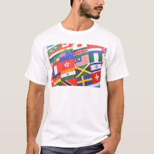 Flaggor av världen t shirt