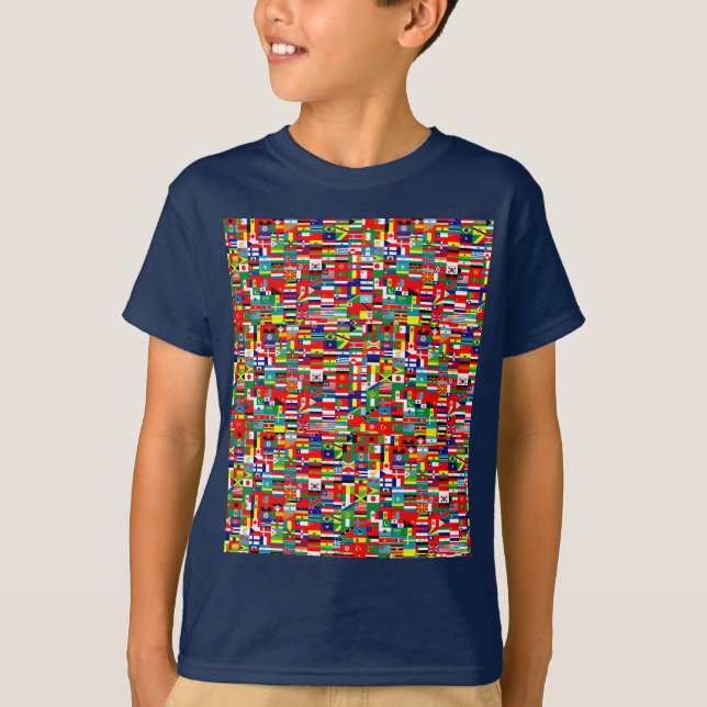 FLAGGOR AV VÄRLDEN T-SHIRT (Framsida)