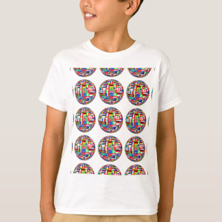 Flaggor av världen t-shirt