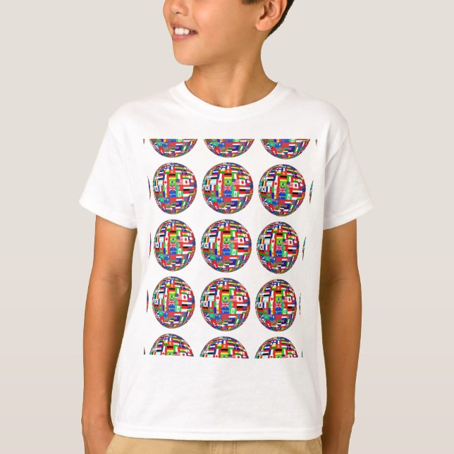 Flaggor av världen t-shirt (Framsida)