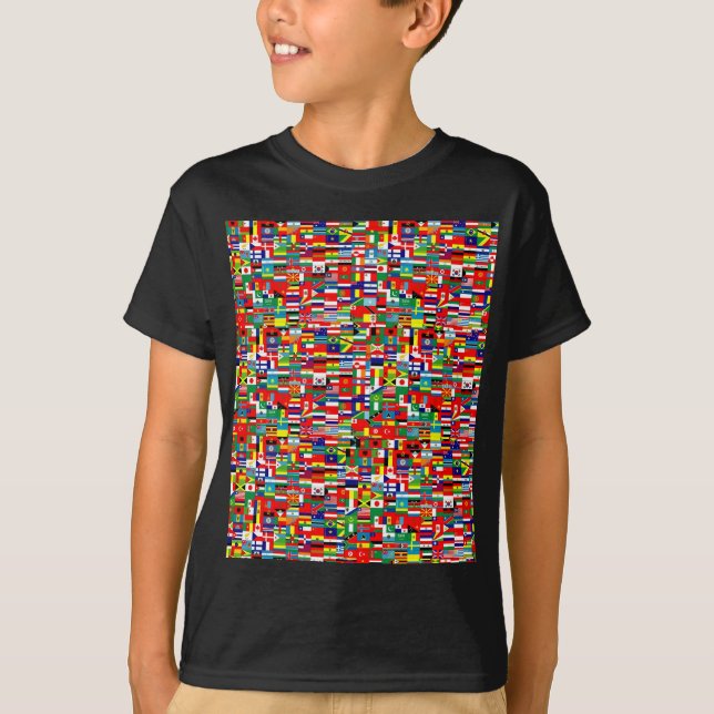 FLAGGOR AV VÄRLDEN TEE SHIRT (Framsida)