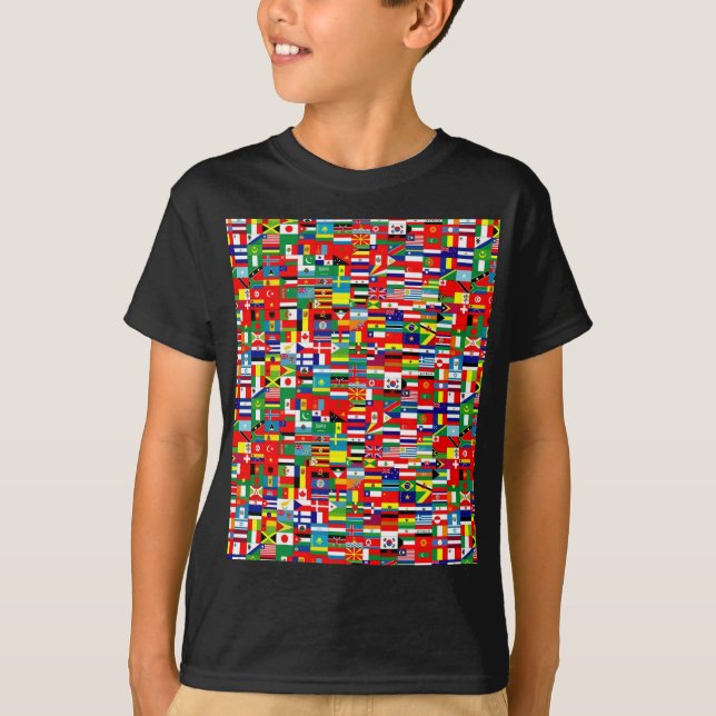FLAGGOR AV VÄRLDEN TEE SHIRT (Framsida)
