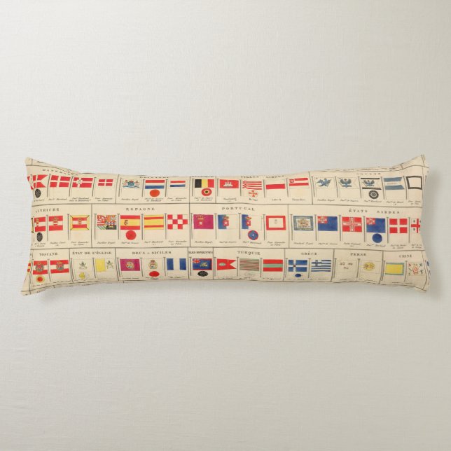 Flaggor emblem kroppskudde (Framsidan)