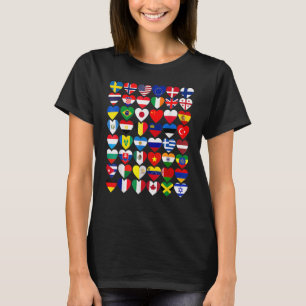 Flaggor För Länder I Världen Internationellt T Shirt