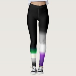 Flaggor för pride för assymetrisk aroöverdänga leggings