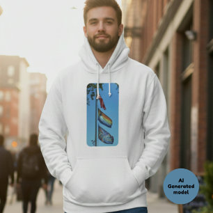 Flaggor för Pride USA Regnbåge Fred Björnsamverkan Hoodie