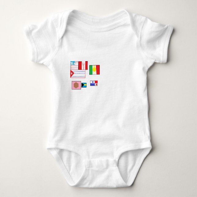 flaggor från hela världen t shirt (Framsida)