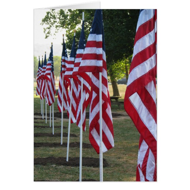 Flaggor Hälsningskort (Framsidan)