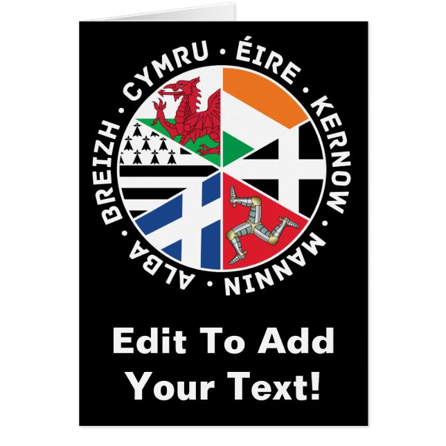 Flaggor Hälsningskort (Framsidan)