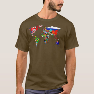 Flaggor i Land i Internationell FL T Shirt