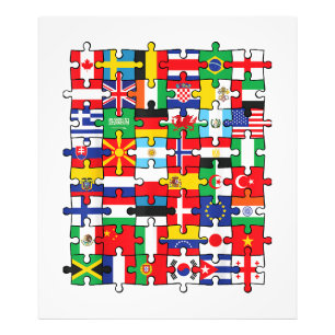 FLAGGOR i LAND i INTERNATIONELL FLAGGA Fototryck
