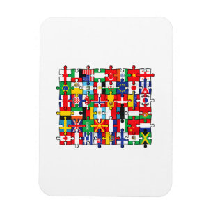 FLAGGOR i LAND i INTERNATIONELL FLAGGA Magnet