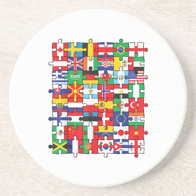 FLAGGOR i LAND i INTERNATIONELL FLAGGA Underlägg (Framsidan)