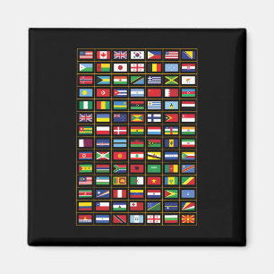 FLAGGOR i LAND i INTERNATIONELL Magnet
