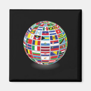 FLAGGOR i LAND i INTERNATIONELL Magnet