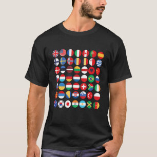 FLAGGOR i LAND i INTERNATIONELL T Shirt