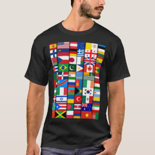 Flaggor i Land i Internationell  T Shirt