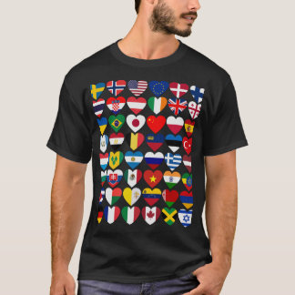 Flaggor i Land i världen, Internationell T Shirt