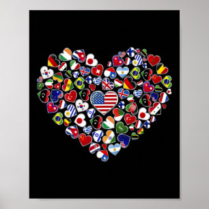 FLAGGOR i LAND Poster