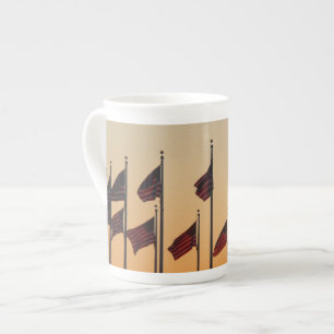 Flaggor i Sunset American Patriotic USA Benporslin Mugg