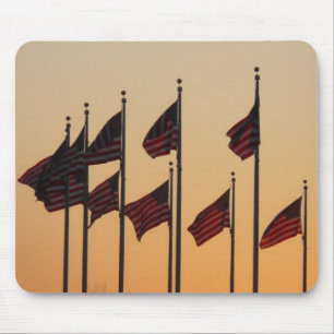 Flaggor i Sunset American Patriotic USA Musmatta