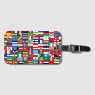 Flaggor i världen bagagebricka