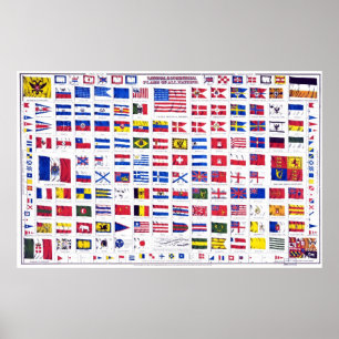 Flaggor i världen Poster