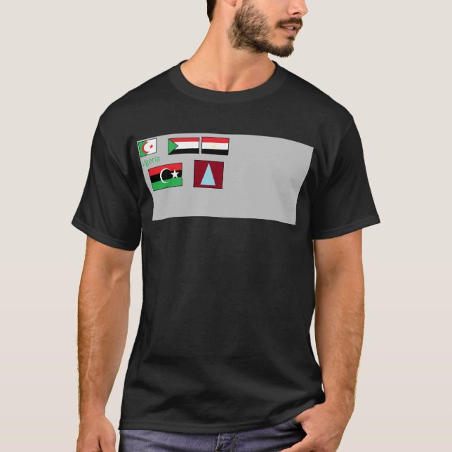 Flaggor i världen t shirt (Framsida)