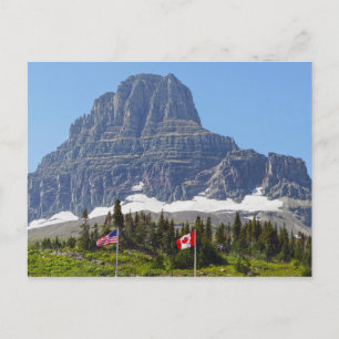 Flaggor, Logan Pass, Glacier National Park Vykort